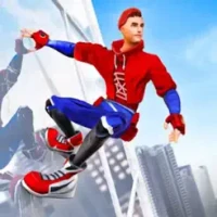 Fly Spider Rope Hero Man Games